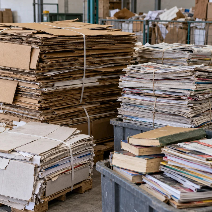 Papelão reciclável